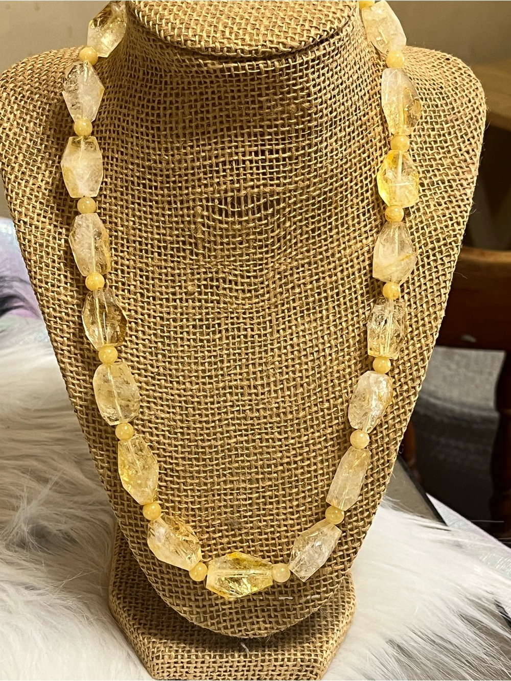 Citrine Nugget Necklace